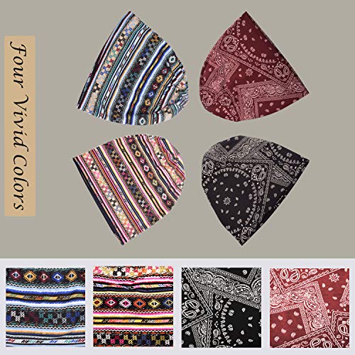 Cotton Slouchy Beanie Hip-Hop Soft Lightweight Running Beanie Adult Skull Hats Cap for Men Women - color: Multicolor2-4pk