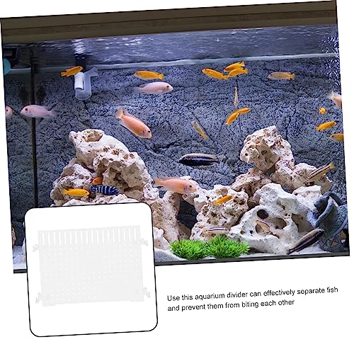 Mikikit 1Set Acrylic Fish Tank Divider Aquarium Isolation Board with Suction Cups for Easy Installation and Separation of Fish for Breeding and Preventing Fish