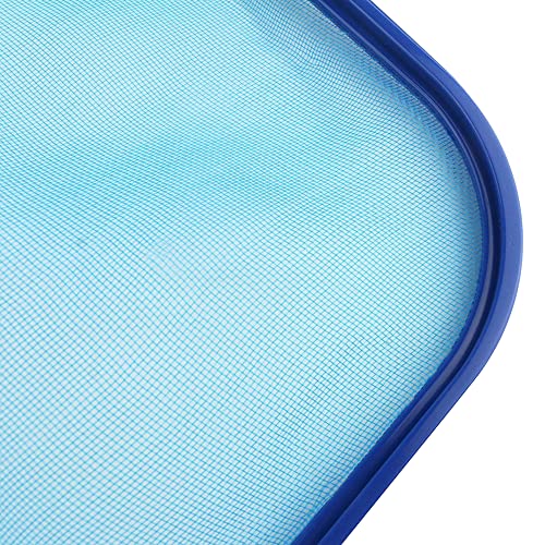 Sunnyglade 17.5x11.8in Swimming Pool Cleaner Supplies Pool Net Skimmer | Professional Heavy Duty Pool Leaf Rake Fine Mesh Frame Net/Cleaning Leaf Skim Net flat skimmer pool nets pool accessories - size: 17.5 x 11.8 x 1.2in