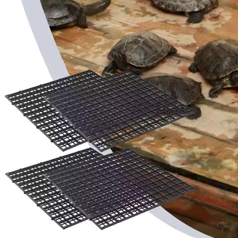 12 Pack 12inch(30cm) Square Aquarium Bottom Filter Mesh Partition Dividers Grid Plate Fish Tank Divider Plastic Egg Crate, Aquarium Filter Bottom Tray, Grid Isolation Board Partition