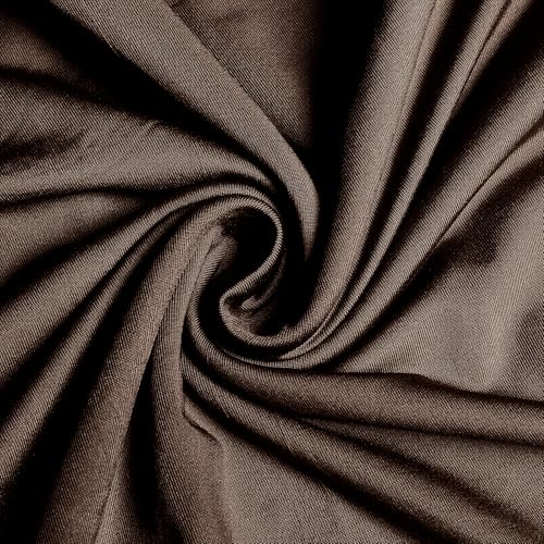 Muslim Hoodie Abaya Islamic Prayer Jilbab Maxi Robe with Inner Cap | Two-layer Cap, Prayer Abaya, Large Style - color: Dark Coffee