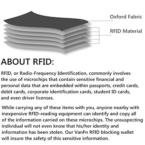 VanFn RFID Travel Passport Wallet, Family Passport Holder, Trip Document Organizer P.Travel Series (Grey) - color: Grey