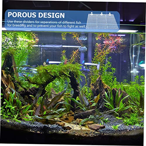 Abaodam 1set Fish Tank Divider Aquarium Isolation Board for Breeding Separation Transparent Cups for Fish Tank Supplies - color: Transparent
