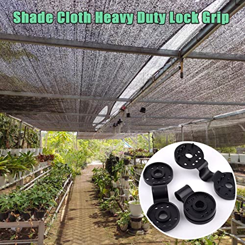 Shade Cloth Plastic Clips, 100PCS Heavy Duty Lock Grip, 2023 New Clips Mesh Clip, Round Black (50PCS) - color: 50PCS
