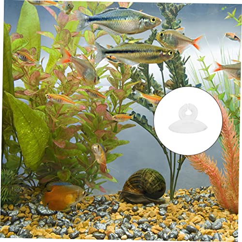 FOMIYES 25pcs Aquarium Suction Cup Clips for Fish Tank Hose Clamp Holders Durable Airline Support for Aquarists and Shrimp Breeders Easy to Install and Use