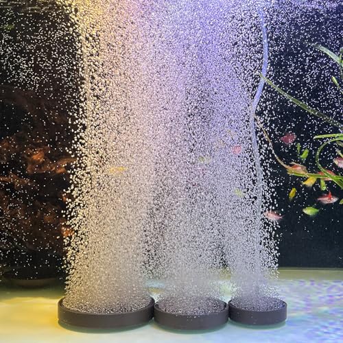 Aquarium Nano Air Stones Set, Aquarium Aerator Stone, 30-70 Gal | Oxygen Diffusion, Ultra Tiny Bubbles, High Dissolved Oxygen, Durable Porous Air Stone, Quiet Aeration