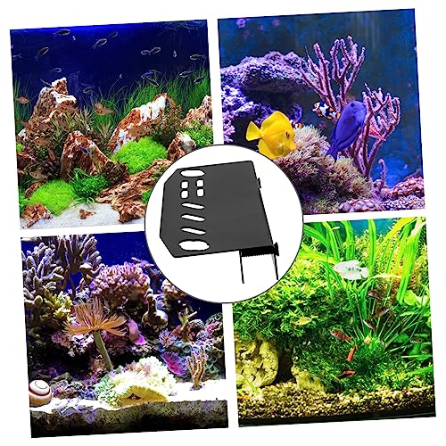 Abaodam Aquarium Tool Holder Organizer for Water Plant Maintenance Wall-Mounted Rack Multiple Slots for Fish Tank Cleaning Tools and Accessories