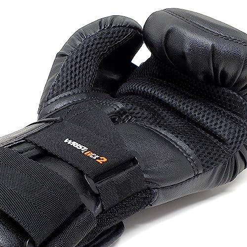 RIVAL Boxing RB10 Intelli-Shock Bag Gloves, Hook and Loop Closure - Ergonomic Fit, 1.25” of Closed Cell Foam for Intense Bag Use - color: Black, size: Small