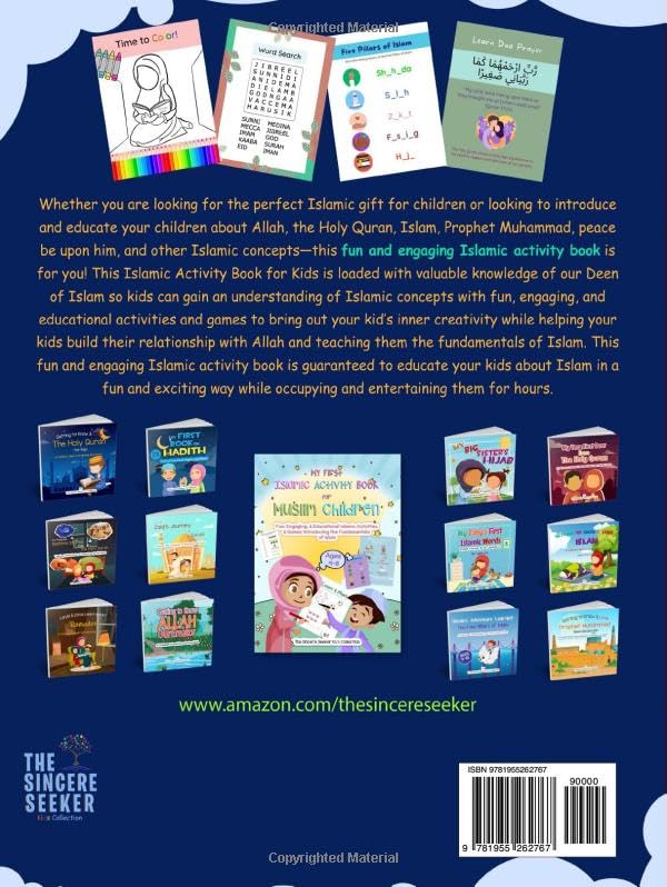 My Favorite Islamic Activity Book for Muslim Kids: Fun, Engaging, & Educational Islamic Activities & Games Teaching the Fundamentals of Islam