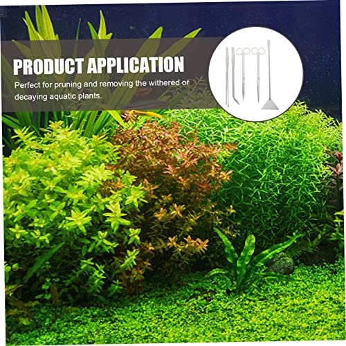 Toddmomy 1set Aquarium Tool Pruning Scissors Tweezers and Shovel for Aquatic Plant Care Resistant and Portable Aquarium Accessories - size: 32X7X1CM