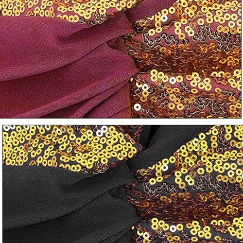 PURFUN 2 Pcs Muslim Inner Hijab Caps Women Girls Stretchy Breathable Full Cover Undercap Tube Bonnet Under Scarf Hats Beanie - color: Black+red/2pcs