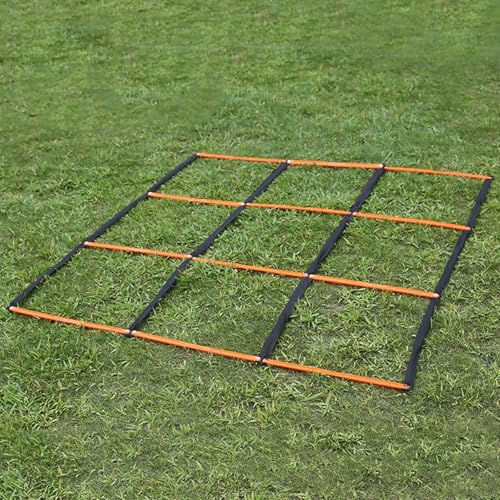 Multifunctional 9 Grids Agility Ladder for Sports Training Fitness and Footworks Drill Agility Train Ladder Enduring - color: Green