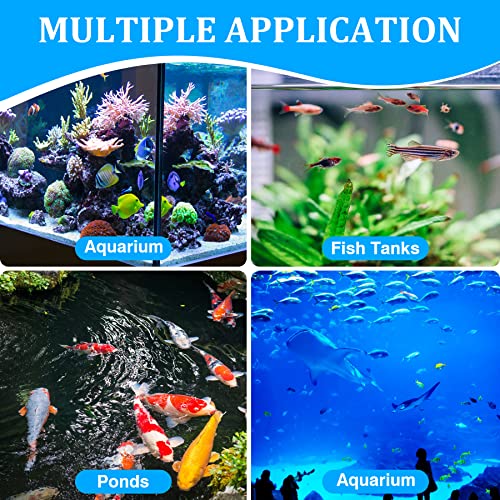 Aquarium Test Strips for Freshwater: 10 in 1 Aquarium Ammonia Test Strips for Fish Tank Ammonia Test Kit for Aquarium Pond - Testing Ammonia Nitrate Nitrite pH,etc - size: 10 in 1 - 125 Count