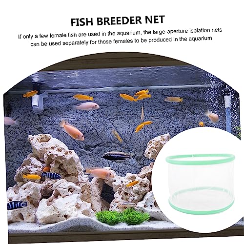 COLLBATH 2pcs Fish Breeding Net for Aquarium Aperture Isolation Box for Fish Fry Incubator Easy to Clean and Install Safe Hatchery Net