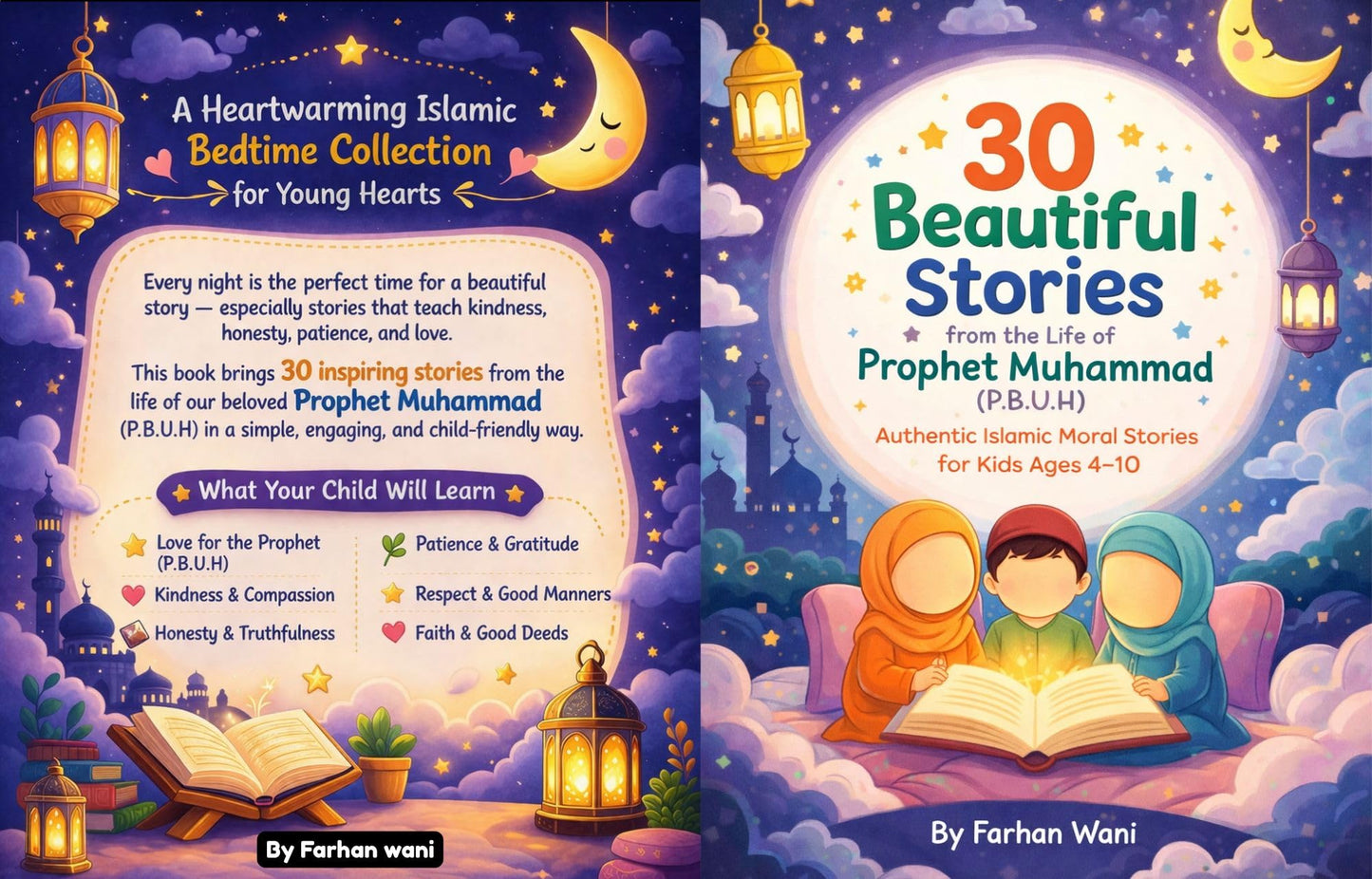 30 Beautiful Stories from the Life of Prophet Muhammad (P.B.U.H.): Islamic Bedtime Stories for Kids | Moral Stories on Kindness, Honesty & Good Deeds (Ages 4–10)