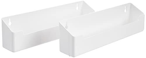 Knape & Vogt PSF11SH-2-W Polymer Sink Front Tray with Hinges Cabinet Organizer, 3 by 11 by 2-Inch - size: 11-inch (width)