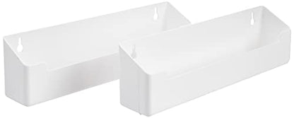 Knape & Vogt PSF11SH-2-W Polymer Sink Front Tray with Hinges Cabinet Organizer, 3 by 11 by 2-Inch - size: 11-inch (width)