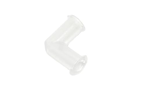 10-Piece L-Shaped Plastic Elbows – 90-Degree Hose Fittings and Tubing Connectors, Right-Angle Syringe Adapter for Luer Lock Tips, Plastic Tube Connector
