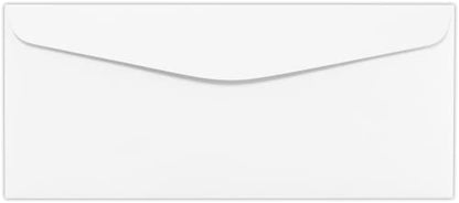 LUXPaper #10 Classic Crest Business Envelopes | Commercial Flap | 4 1/8" x 9 1/2" | Solar White | 24lb. Text | 500 Qty - color: 24lb. Classic Crest Solar White, size: 500 Qty.