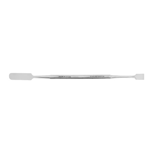 Excelta Double-Ended Spatula, Stainless Steel, 7 Inches | Versatile Tool for Potting, Scraping, and Mixing Epoxy, Intermediate - size: 1 Count (Pack of 1), style: Stainless Steel, 343