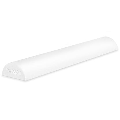 Yes4All Medium Firm Half Foam Rollers for Post-Workout Relaxation, 12/18/24/36 inch PE Foam Roll for Back Massage & Yoga Exercise - color: White, style: 36-inch
