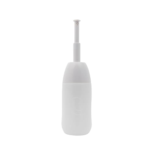 Travel White : The Essential Personal Hygiene and Postpartum Cleaning Spray - Portable Peri Bottle for Women on The Go, Retractable Nozzle , Compact 10 oz 296 ml