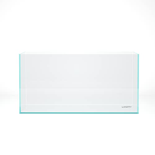 90P 44 Gallon Rimless Low Iron Glass Aquarium Tank, 35.4" L x 17.7" W x 17.7" H, 10mm Ultra Clear Fish Tank with EVA Leveling Mat - size: 44Gal W35.4×D17.7×H17.7 in(90x45x45cm)