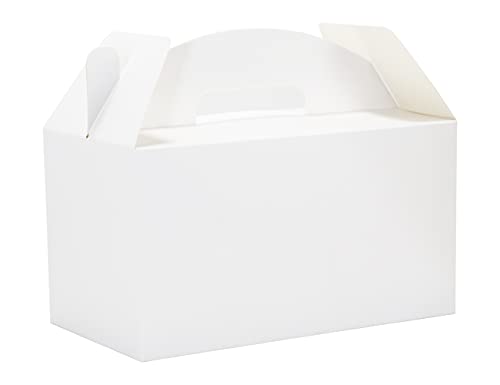 HUAPRINT Treat Gift Boxes, 30 Pack, White, 9.45x5x5 IN - color: White