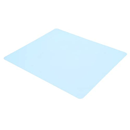 ZJchao Silicone Mats for Crafts, Clay Mat Silicone Baking Washable Flexible Jewelry Casting Sheets Nonskid Desk Saver Pad Countertop Protector for DIY Kitchen, 10.98x9.41x0.04in (Blue) - color: Blue