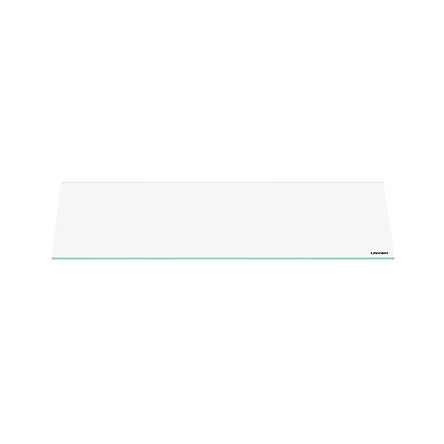 4mm Glass Aquarium Lid with Clips for 60x30cm Rimless Tank | Lid 58x23cm; reduces evaporation and jumping - size: 580x230mm (1 pc)