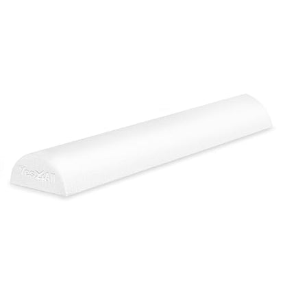 Yes4All Medium Firm Half Foam Rollers for Post-Workout Relaxation, 12/18/24/36 inch PE Foam Roll for Back Massage & Yoga Exercise - color: White, style: 24-inch