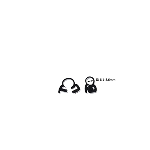 Double Gripping Nylon Hose Clamps, Snap Grip Nylon Plastic Hose Clamps (8.1-8.6mm (5/16inch), 20pack) - size: 8.1-8.6mm ( 5/16inch ), 20pack