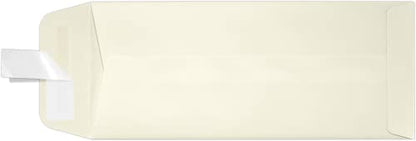 LUXPaper #10 Policy Business Envelopes | Peel & Press | 4 1/8" x 9 1/2" | Natural Linen | 80lb. Text | 50 Qty - color: Natural Linen, size: 50 Qty