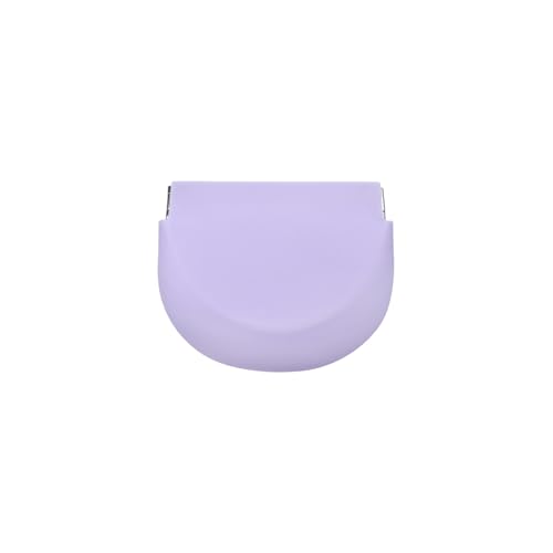 1PC Silicone Retainer Case without Lanyard, Cute Vent Holes Denture Box, Mouth Guard Case Travel Holder for Girls, Women, Men (Purple) - color: Purple