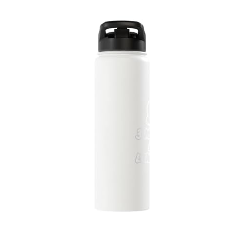 3 Minutes Is A Long Time Boxing Round Timer Training - Stainless Steel Insulated Water Bottle - color: White