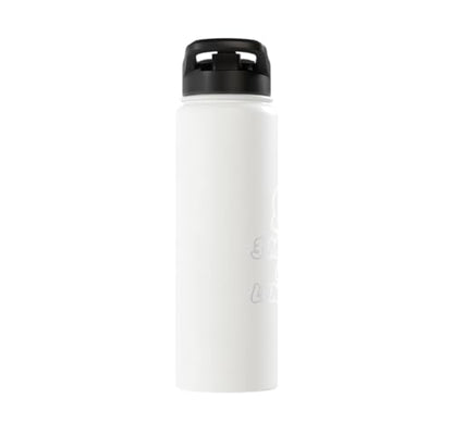 3 Minutes Is A Long Time Boxing Round Timer Training - Stainless Steel Insulated Water Bottle - color: White
