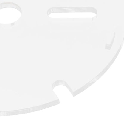 Anti Jumping Fish Tank Lid - Clear Aquarium Hood Top Cover - 6" Grid Panel with Hole Aquatic Pets Supplies for Reptiles Shrimp Turtle Jump Prevention