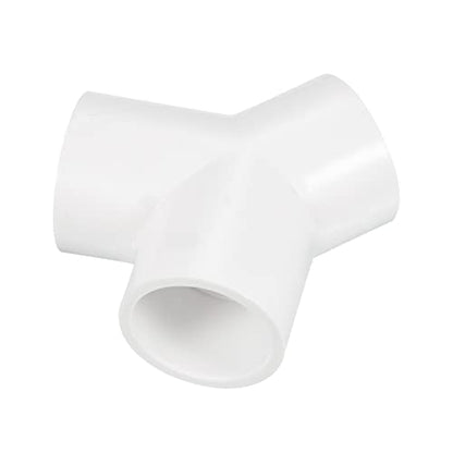 PATIKIL 32mm PVC Pipe Fittings, 1 Pack 3 Way Y Shape Water Tubing Joint Connectors Adapters Union for Garden Irrigation Home Aquarium - size: 32mm