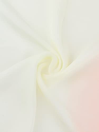 uxcell Women'sChiffon Sheer Long Scarf Silky Gradient Party - color: Pale Pink Yellow Blue