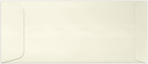 LUXPaper #10 Policy Business Envelopes | Peel & Press | 4 1/8" x 9 1/2" | Natural Linen | 80lb. Text | 50 Qty - color: Natural Linen, size: 50 Qty