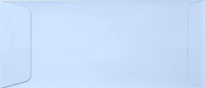 LUXPaper #10 Policy Business Envelopes | Peel & Press | 4 1/8" x 9 1/2" | Baby Blue | 80lb. Text | 250 Qty - color: Baby Blue, size: 250 Qty