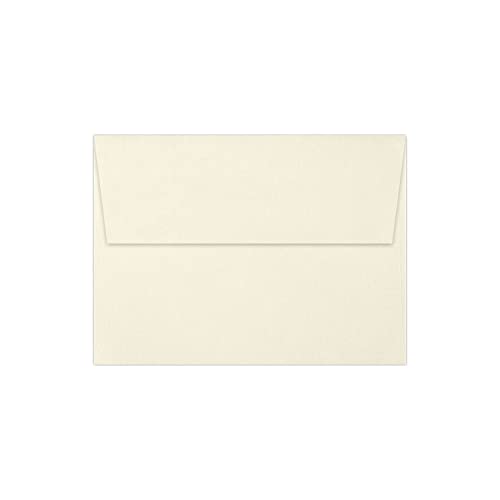 LUXPaper A7 Invitation Envelopes | Peel & Press | 5 1/4" x 7 1/4" | Natural Linen | 80lb. Text | 50 Qty - color: Natural Linen, size: 50 Qty.