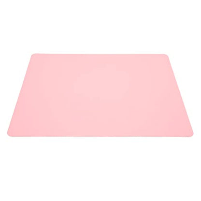 ZJchao Silicone Mats for Crafts, Clay Mat Silicone Baking Washable Flexible Jewelry Casting Sheets Nonskid Desk Saver Pad Countertop Protector for DIY Kitchen, 10.98x9.41x0.04in (Pink) - color: Pink