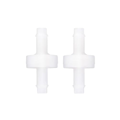 1/4" 6mm PVDF Spa Ozone Generator Ozonator One-way Check Valve 2PCS | oxygen, vacuum, hose barb, plastic micro diaphragm water stops, for hot tub, soap dispenser