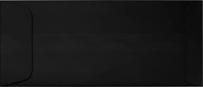 LUXPaper #10 Policy Business Envelopes | Peel & Press | 4 1/8" x 9 1/2" | Black Linen | 80lb. Text | 50 Qty - color: Black Linen, size: 50 Qty