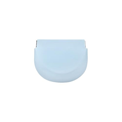 1PC Silicone Retainer Case without Lanyard, Cute Vent Holes Denture Box, Mouth Guard Case Travel Holder for Girls, Women, Men (Blue) - color: Blue