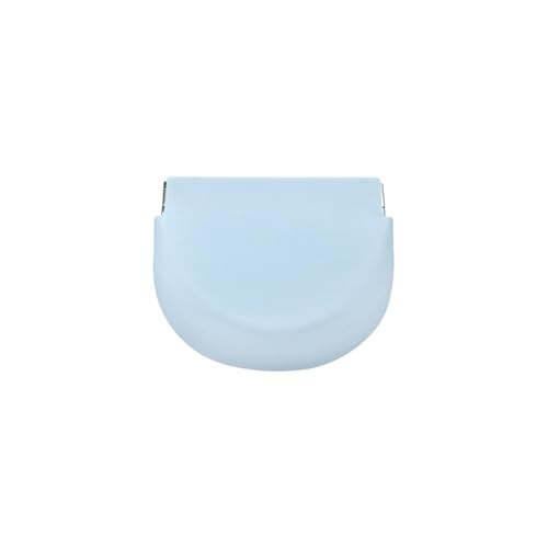 1PC Silicone Retainer Case without Lanyard, Cute Vent Holes Denture Box, Mouth Guard Case Travel Holder for Girls, Women, Men (Blue) - color: Blue
