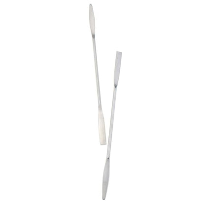 DGZZI 2PCS Stainless Steel Palette Stick Double Ended Spatula 160mm Laboratory Spatula Semi Micro Spatula Square/Round End Spatula Suitable for Laboratory Application Restaurant Kitchens Handicrafts