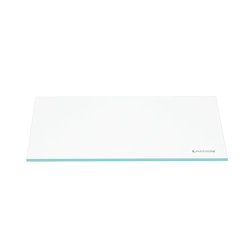 4mm Glass Aquarium Lid with Clips for 30x30cm Rimless Tank | Lid 28.2x22.5cm; reduces evaporation and jumping - size: 282x225mm (1 pc)