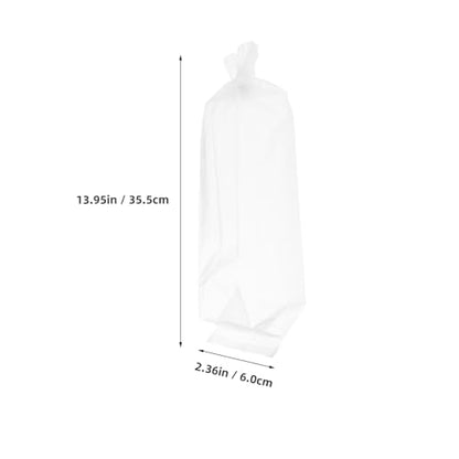 50pcs Fish Transport Bags for Live Betta and Guppy, Thickened Plastic Packaging Bags 6x34cm Leak-proof Aquarium Shipping Pouches